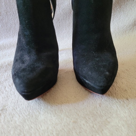 Rachel Zoe Lynette black suede heels size 9 - Picture 7 of 12